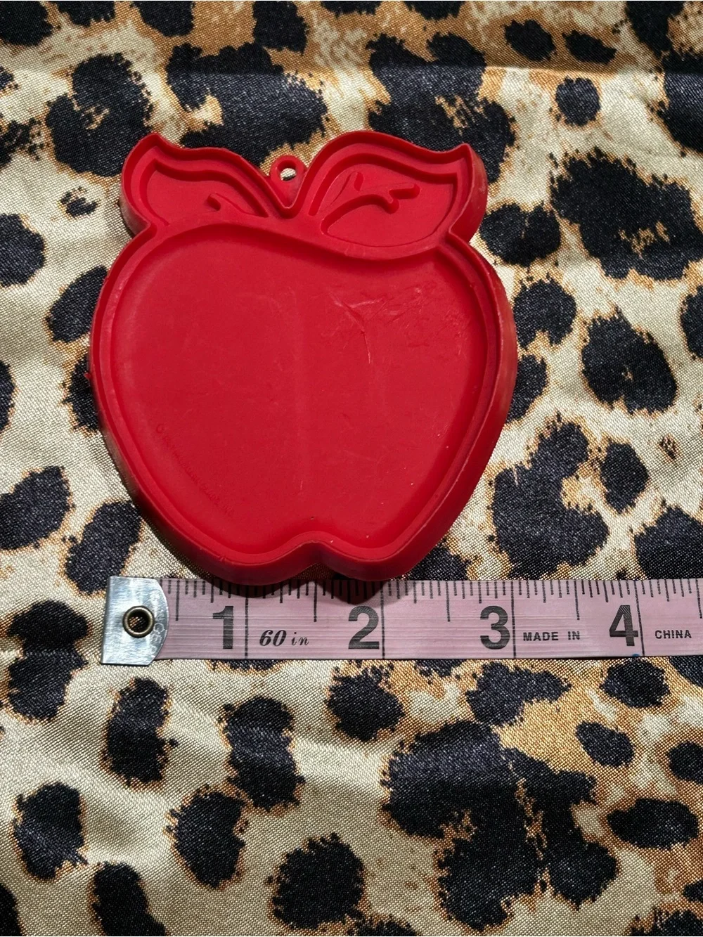 Vintage Hallmark Apple Red Plastic 3 inch. Cookie Cutter